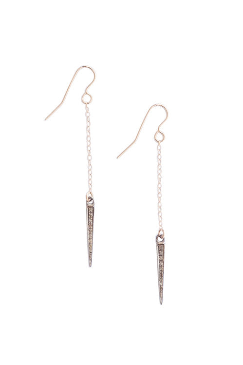 Spike Gold Dangle Earrings – Grace & Joy Clothing Co.